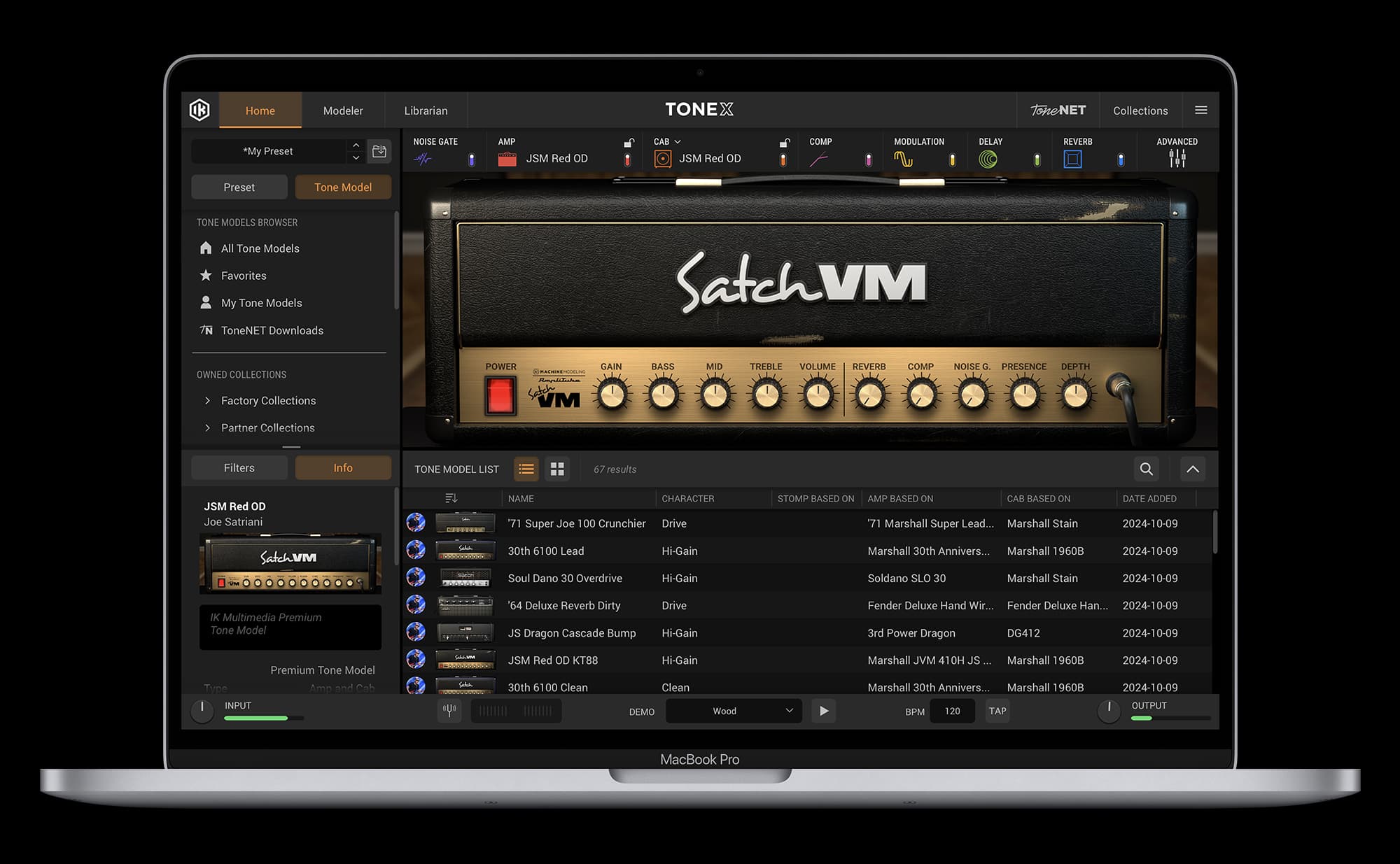 TONEX Signature Collections GUI